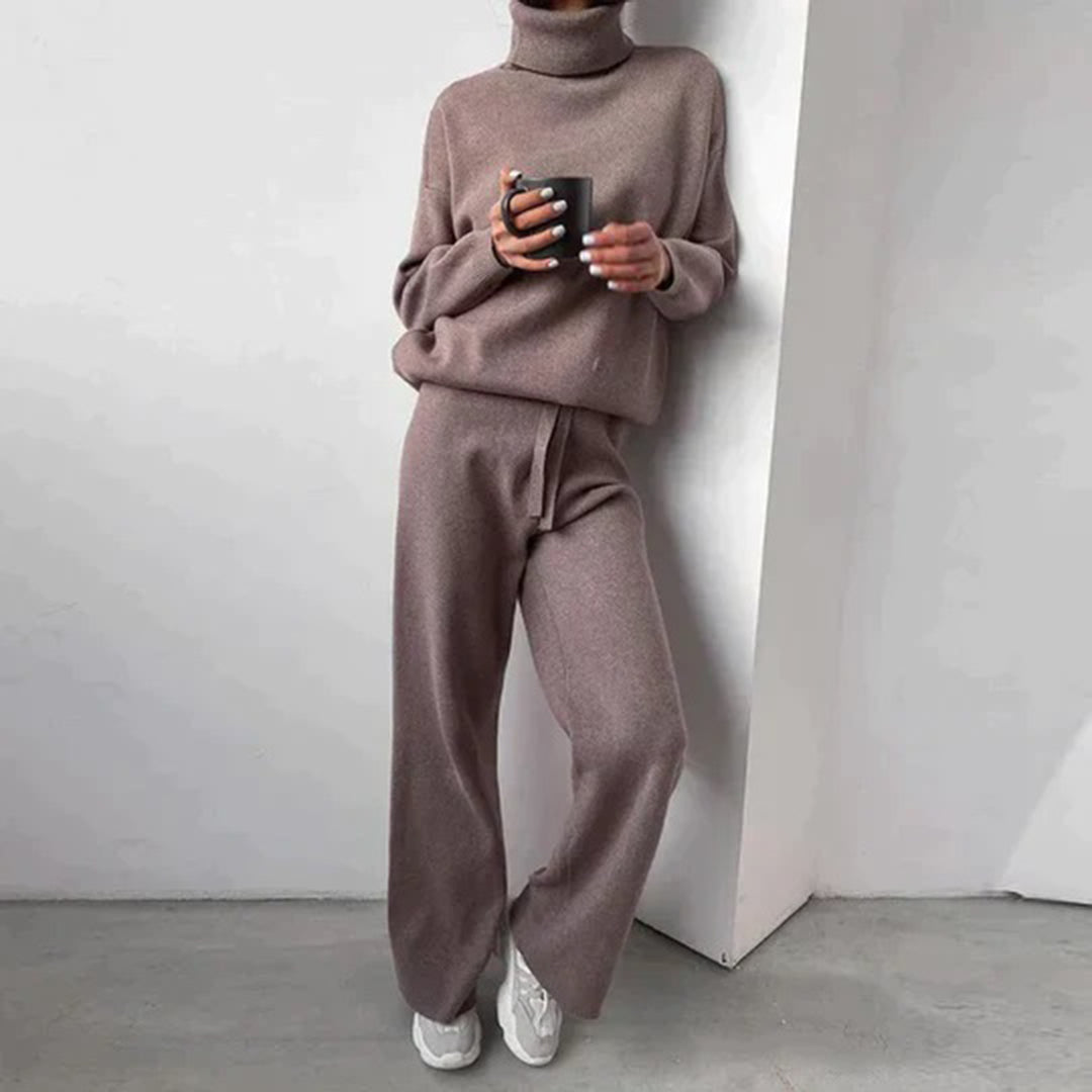 Conjunto de suéter y pantalón de punto suave I Ideal para el invierno