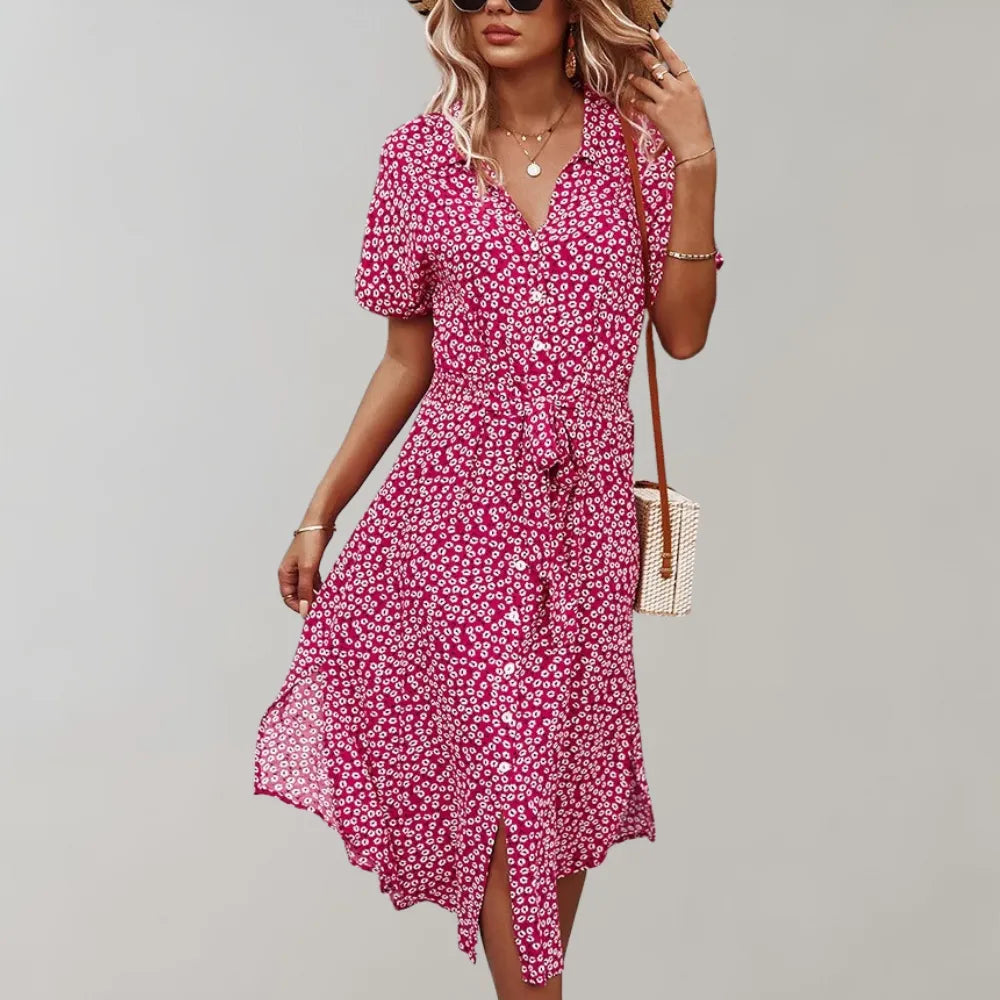 Vestido Midi Ligero con Ajuste Fluido | Ideal para Primavera y Verano