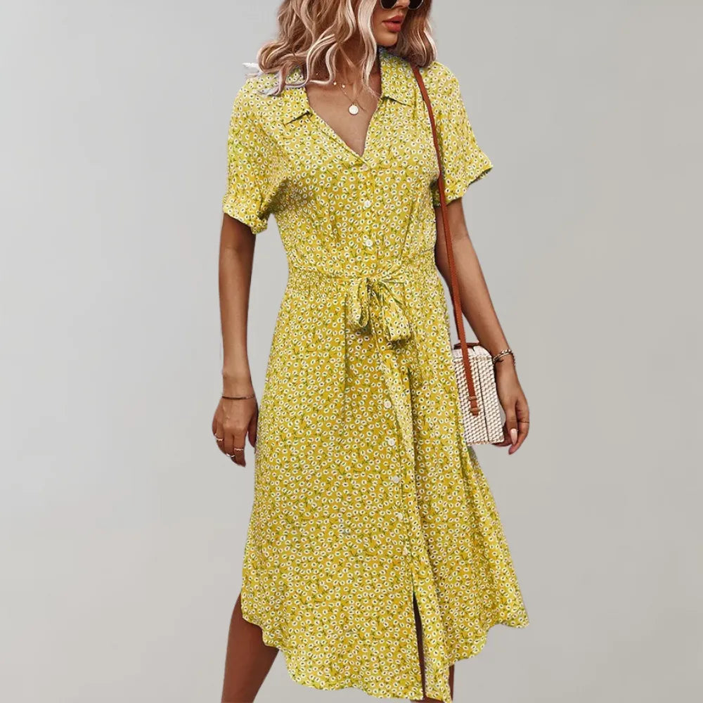 Vestido Midi Ligero con Ajuste Fluido | Ideal para Primavera y Verano