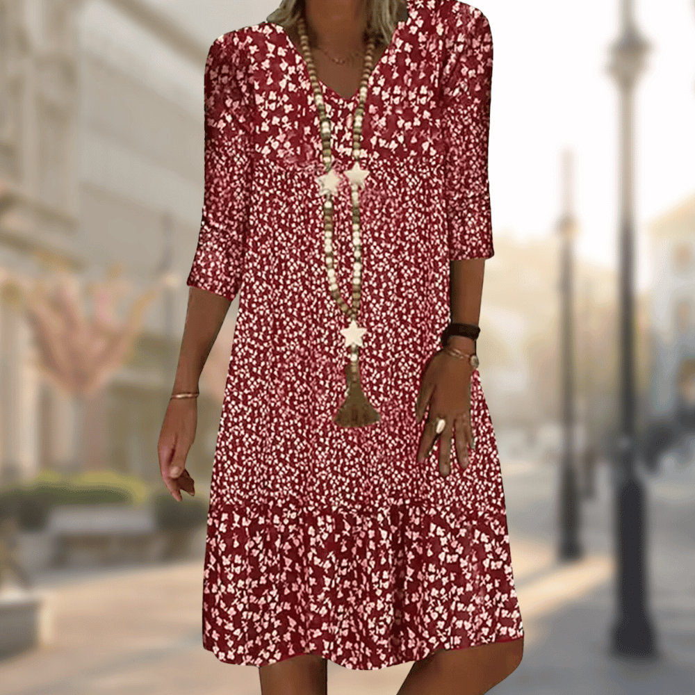 Vestido Midi Elegante con Ajuste Favorecedor | Ideal para Primavera y Otoño