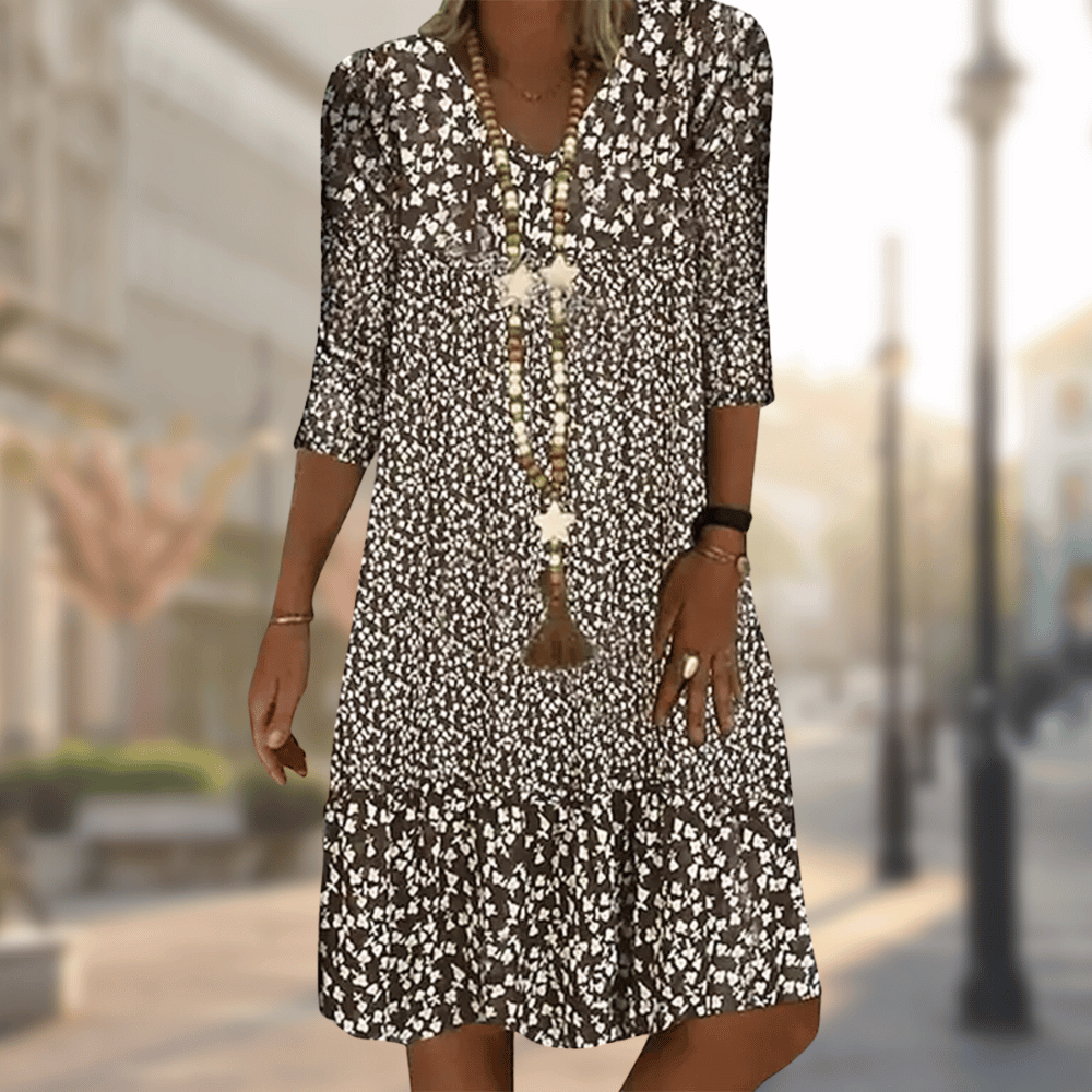 Vestido Midi Elegante con Ajuste Favorecedor | Ideal para Primavera y Otoño