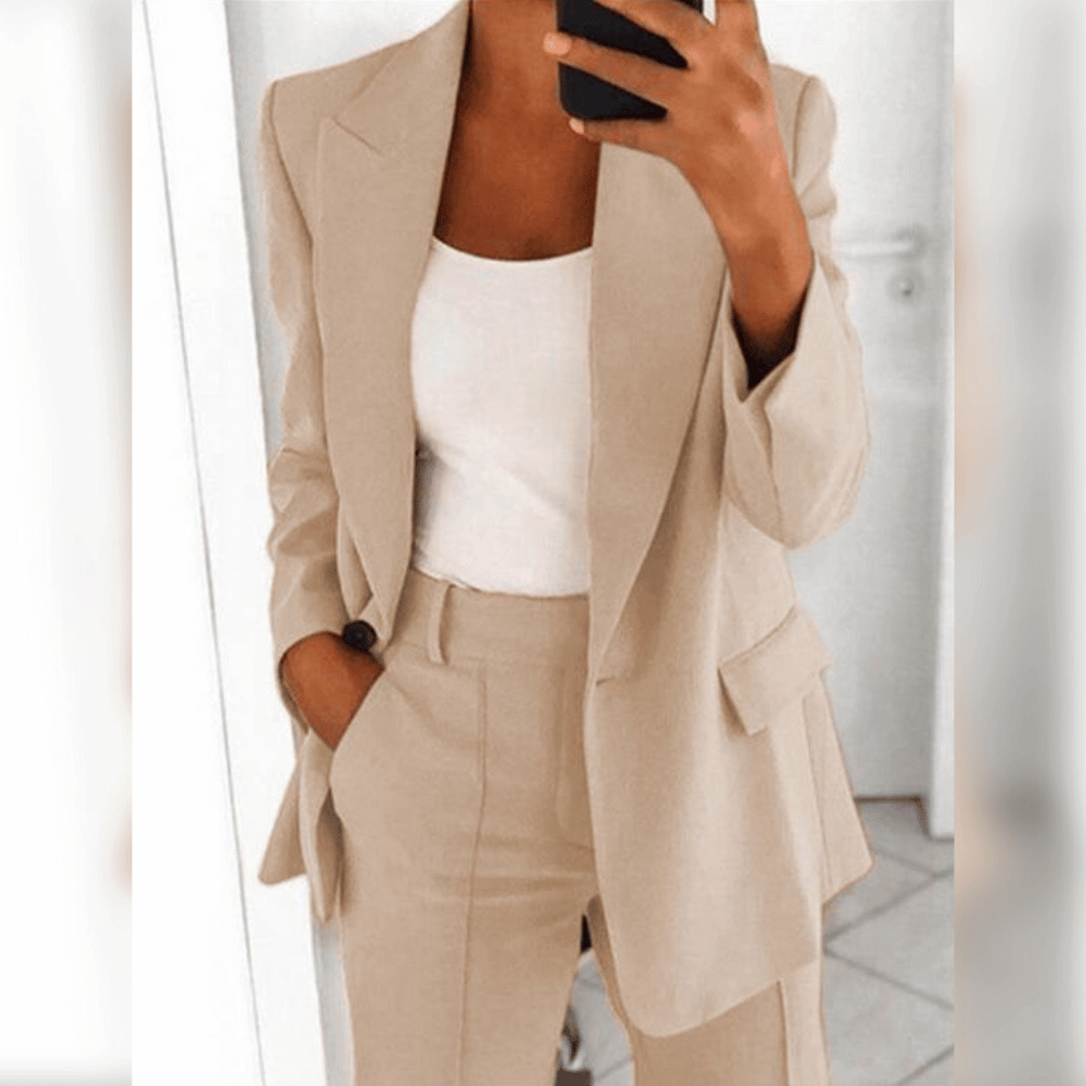 Traje de Blazer y Pantalón para Mujer | Ideal para Primavera y Otoño