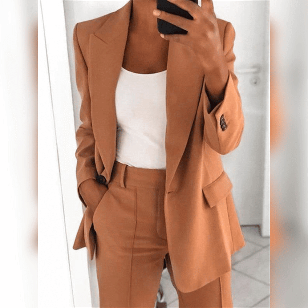 Traje de Blazer y Pantalón para Mujer | Ideal para Primavera y Otoño