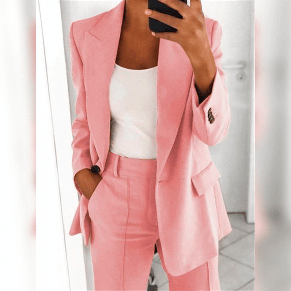 Traje de Blazer y Pantalón para Mujer | Ideal para Primavera y Otoño