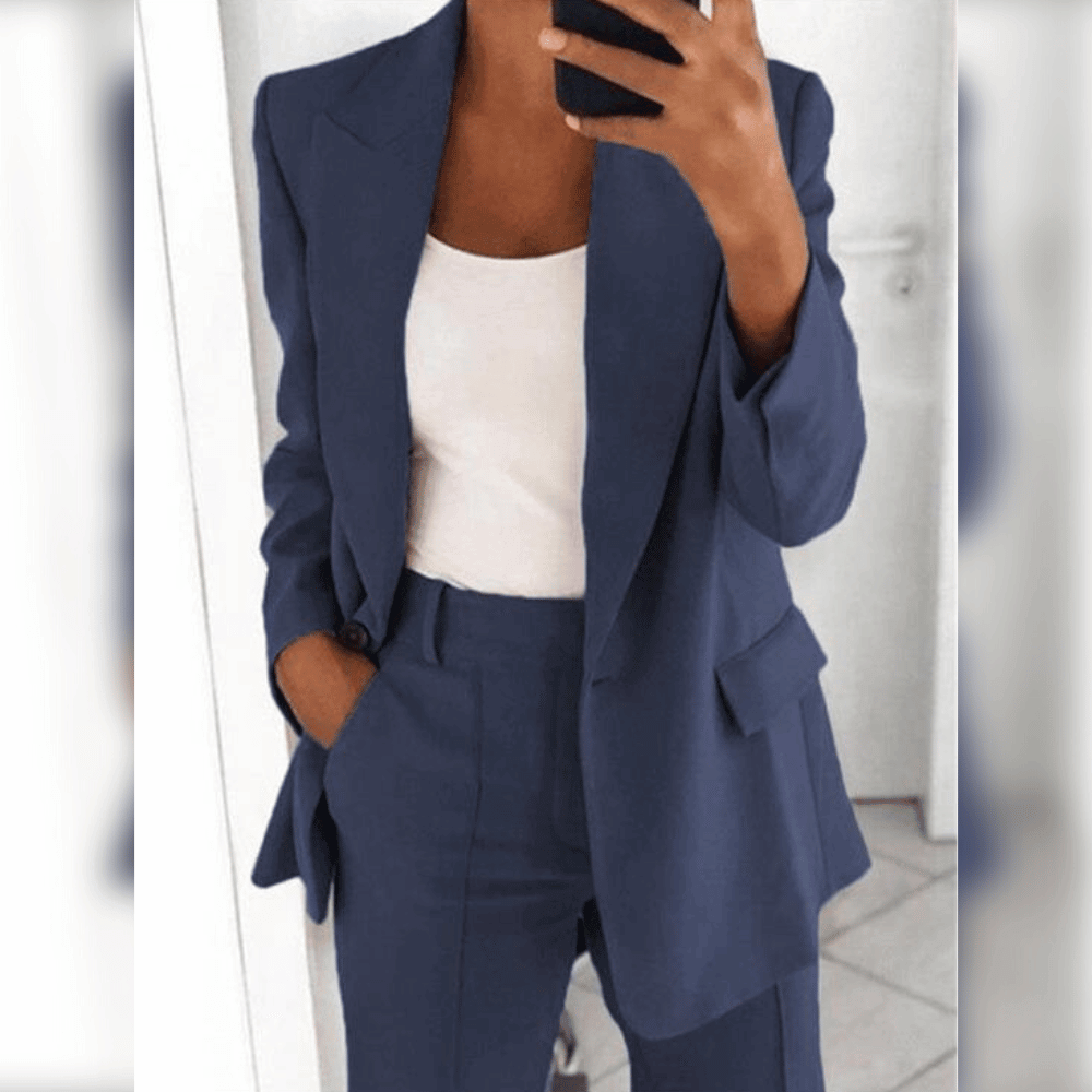 Traje de Blazer y Pantalón para Mujer | Ideal para Primavera y Otoño