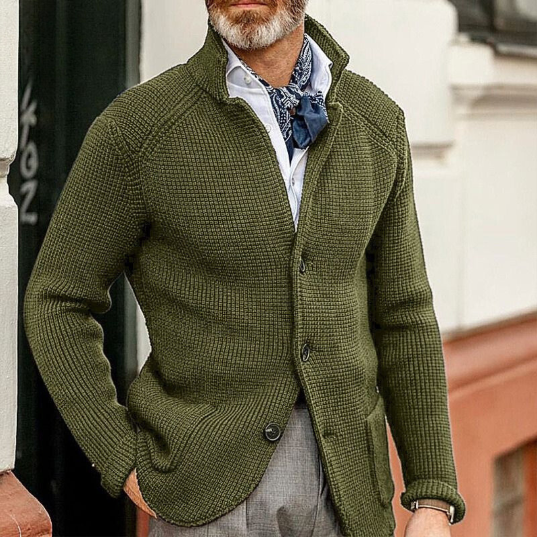 Cárdigan de Punto Abotonado con Ajuste Relajado I Ideal para Otoño e Invierno
