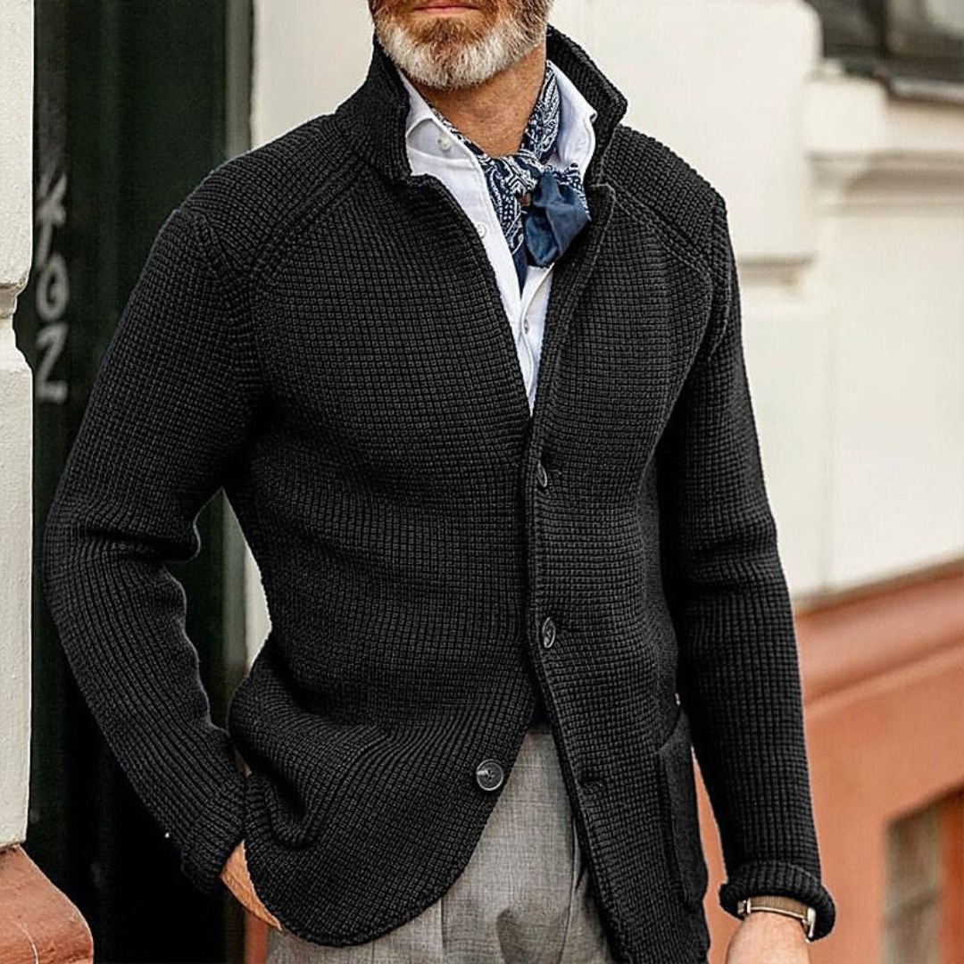 Cárdigan de Punto Abotonado con Ajuste Relajado I Ideal para Otoño e Invierno