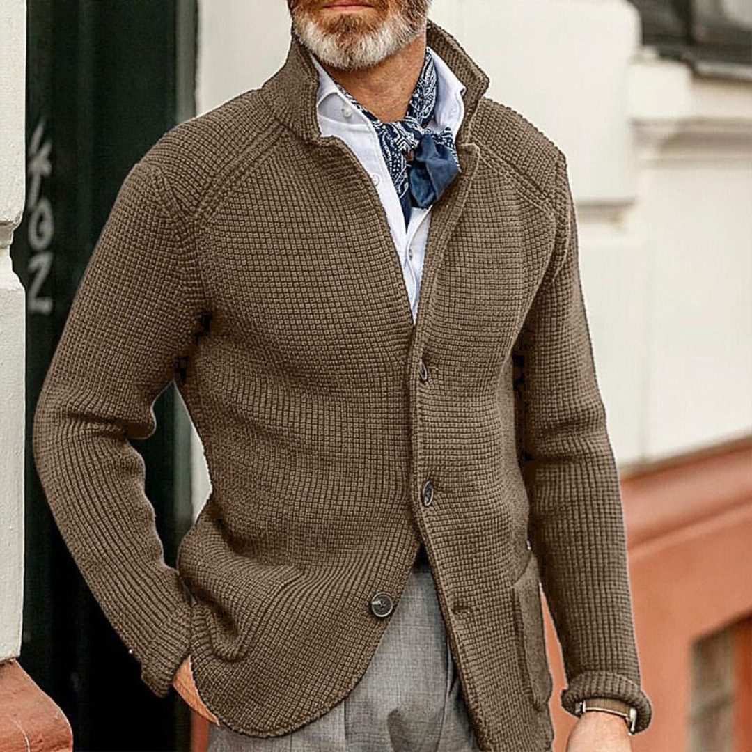 Cárdigan de Punto Abotonado con Ajuste Relajado I Ideal para Otoño e Invierno
