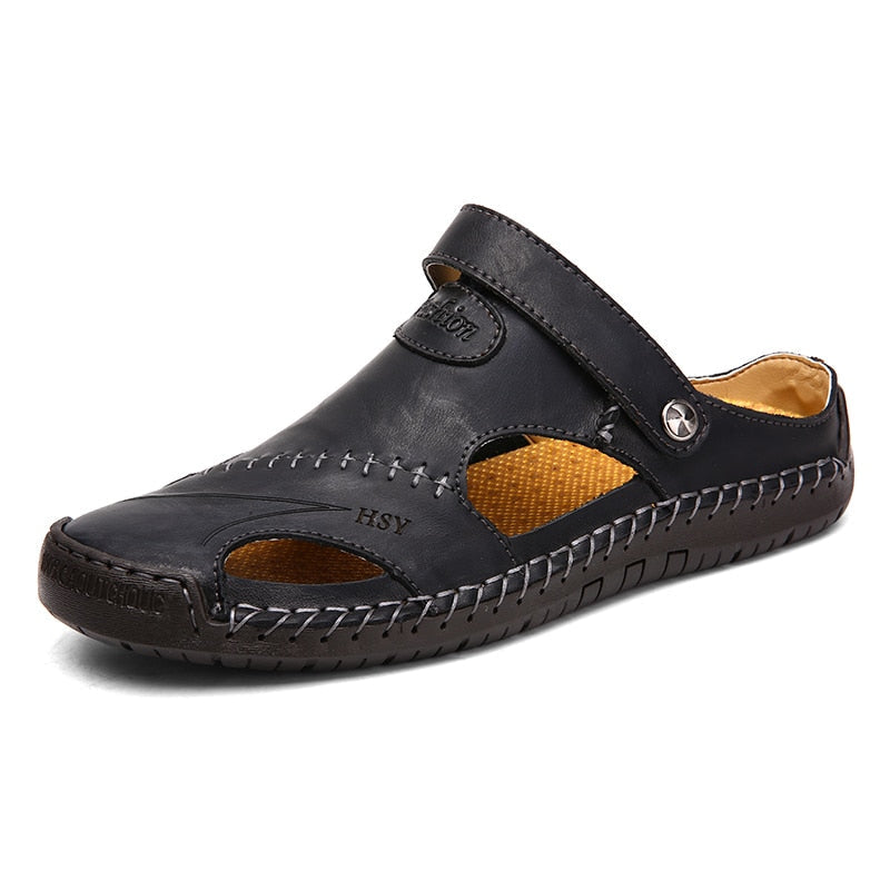 Sandalias de Cuero Hechas a Mano para Hombre con Diseño Transpirable I Ideales para el Verano