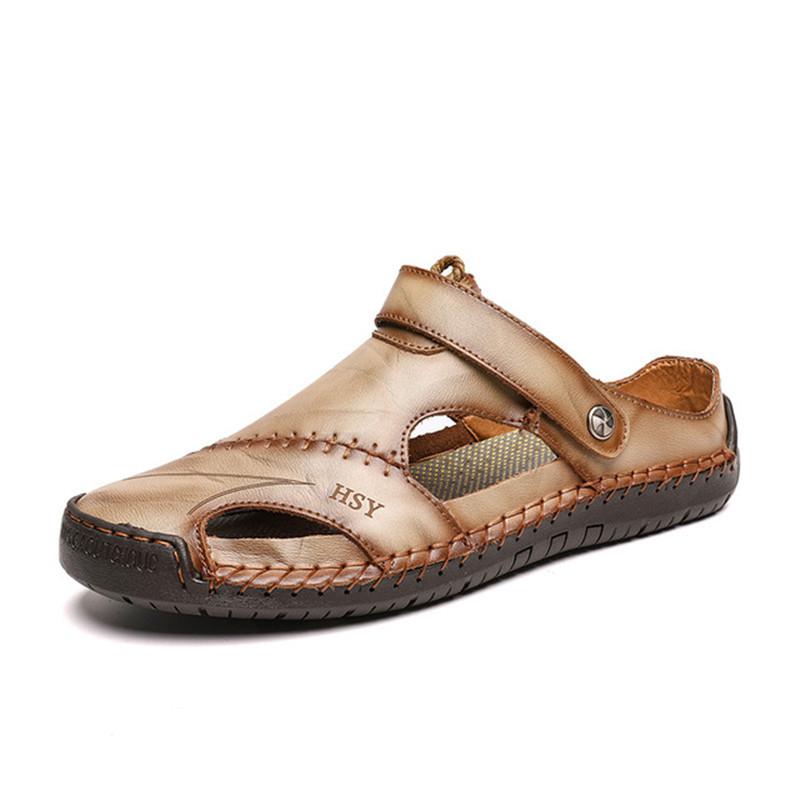 Sandalias de Cuero Hechas a Mano para Hombre con Diseño Transpirable I Ideales para el Verano