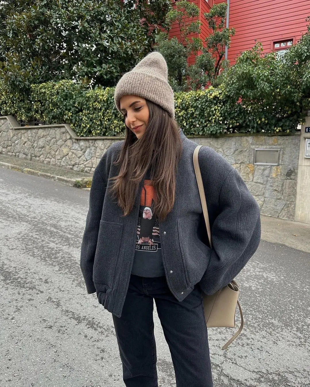 Chaqueta de tweed cálida para mujer con diseño clásico I Ideal para invierno