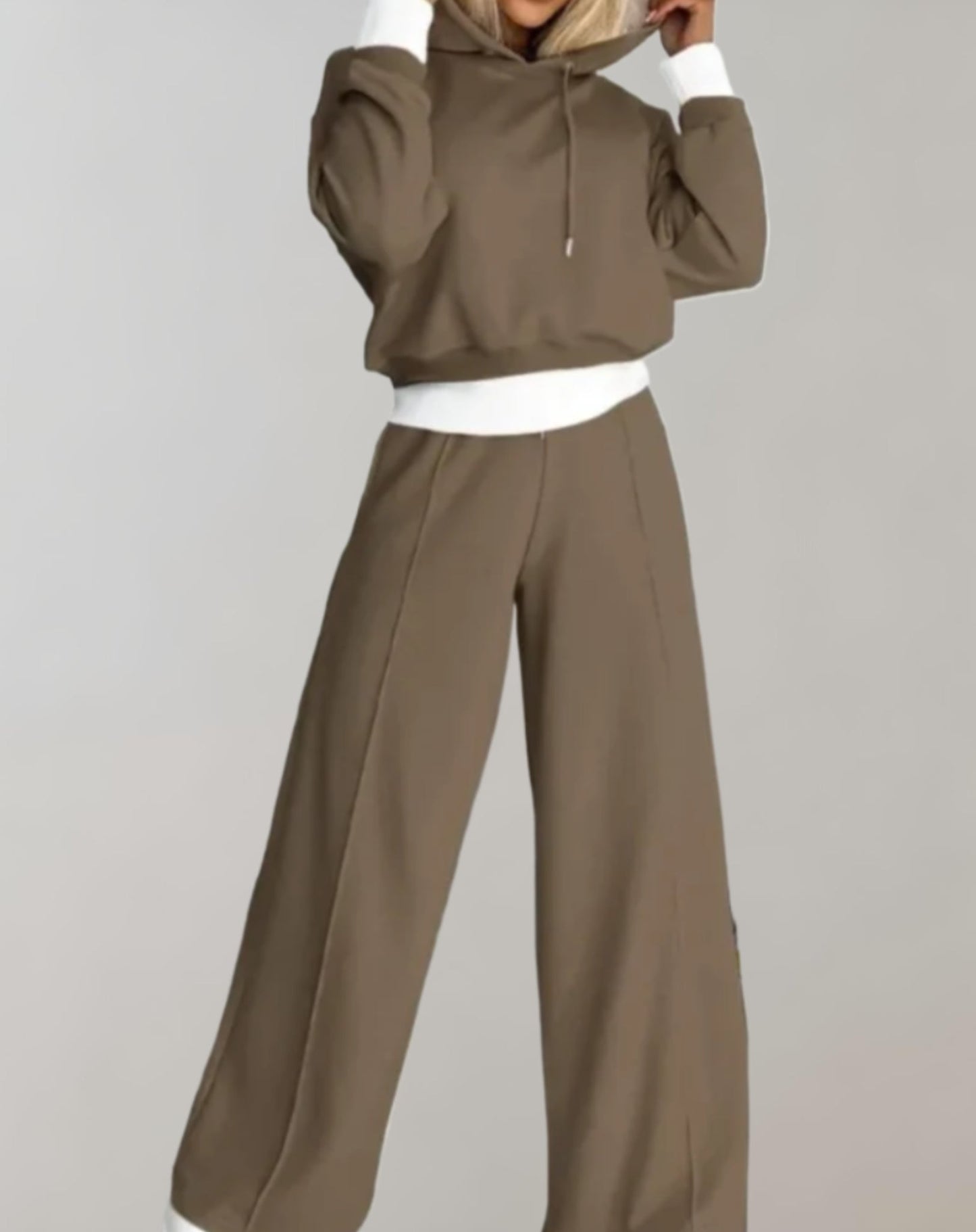 Conjunto elegante de dos piezas con pantalones ajustados I Ideal para primavera y otoño