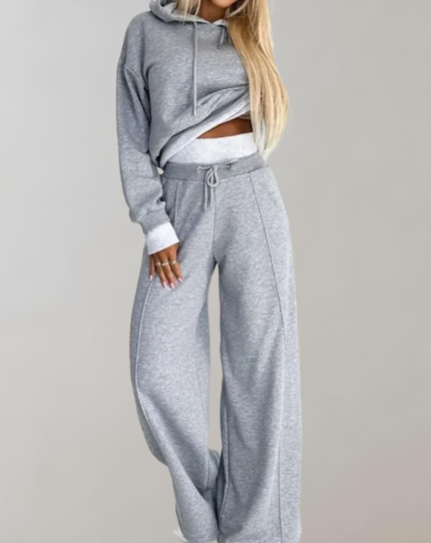 Conjunto elegante de dos piezas con pantalones ajustados I Ideal para primavera y otoño