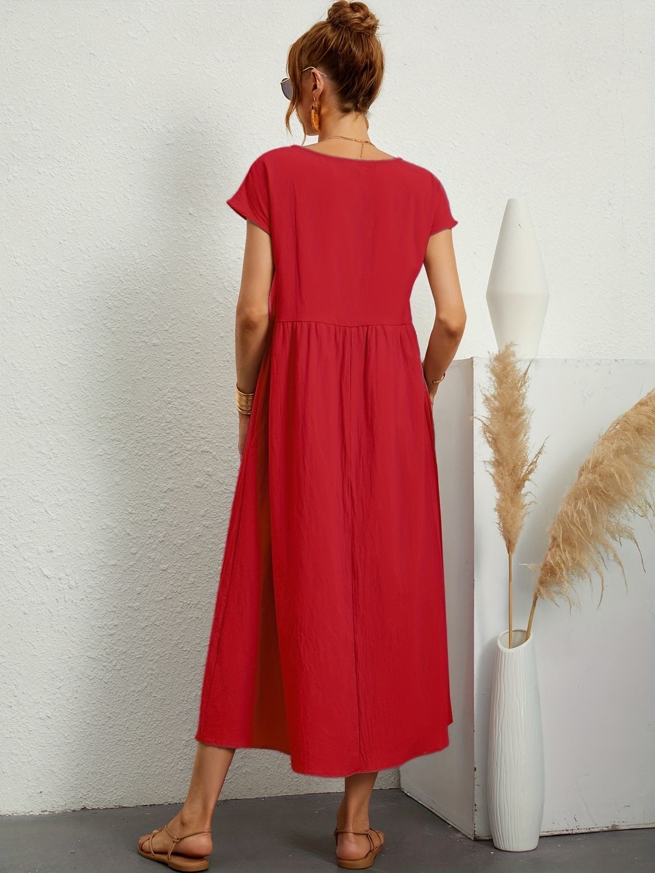 Vestido Midi con Ajuste Elegante y Tela Suave | Ideal para Primavera y Verano