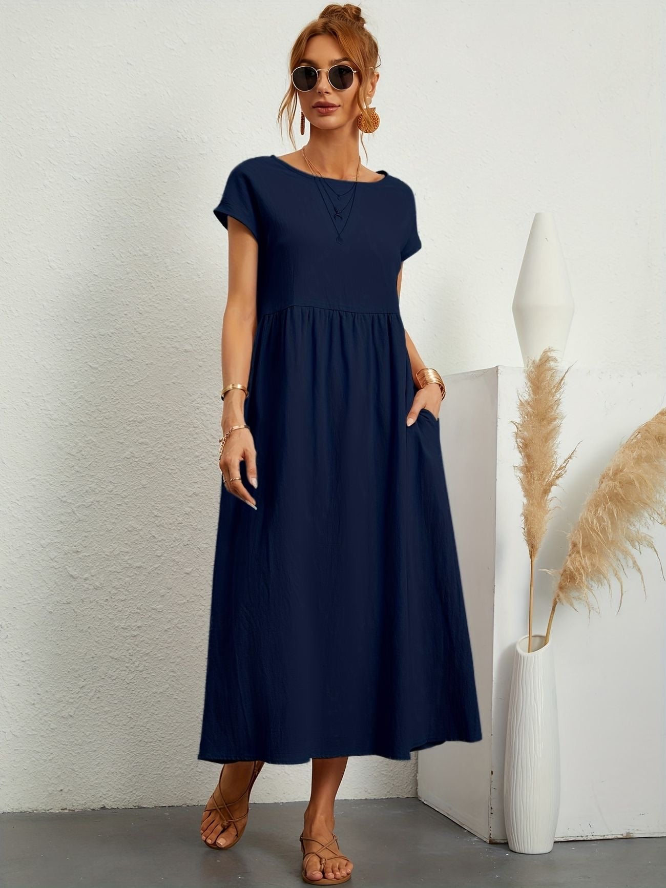 Vestido Midi con Ajuste Elegante y Tela Suave | Ideal para Primavera y Verano