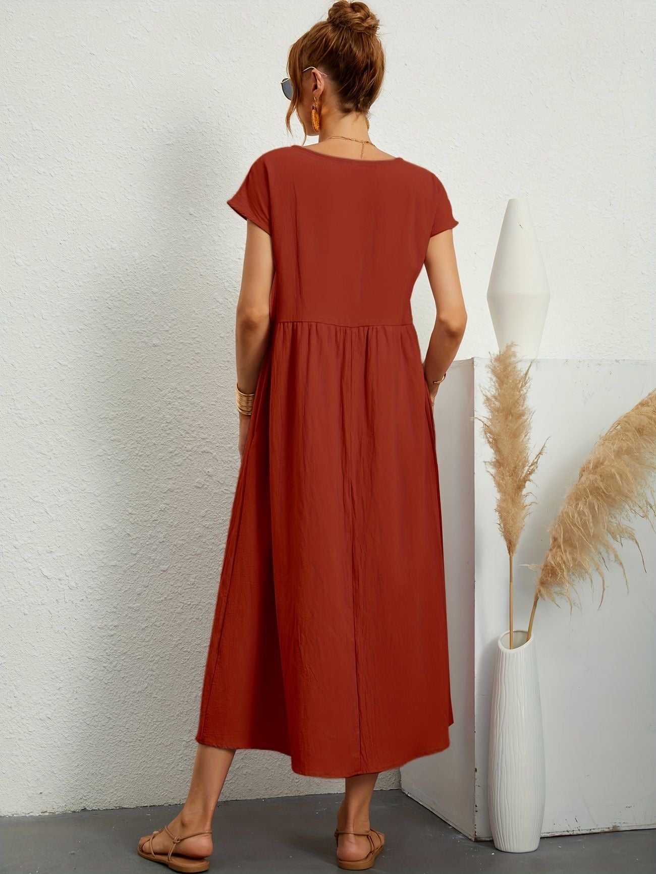 Vestido Midi con Ajuste Elegante y Tela Suave | Ideal para Primavera y Verano