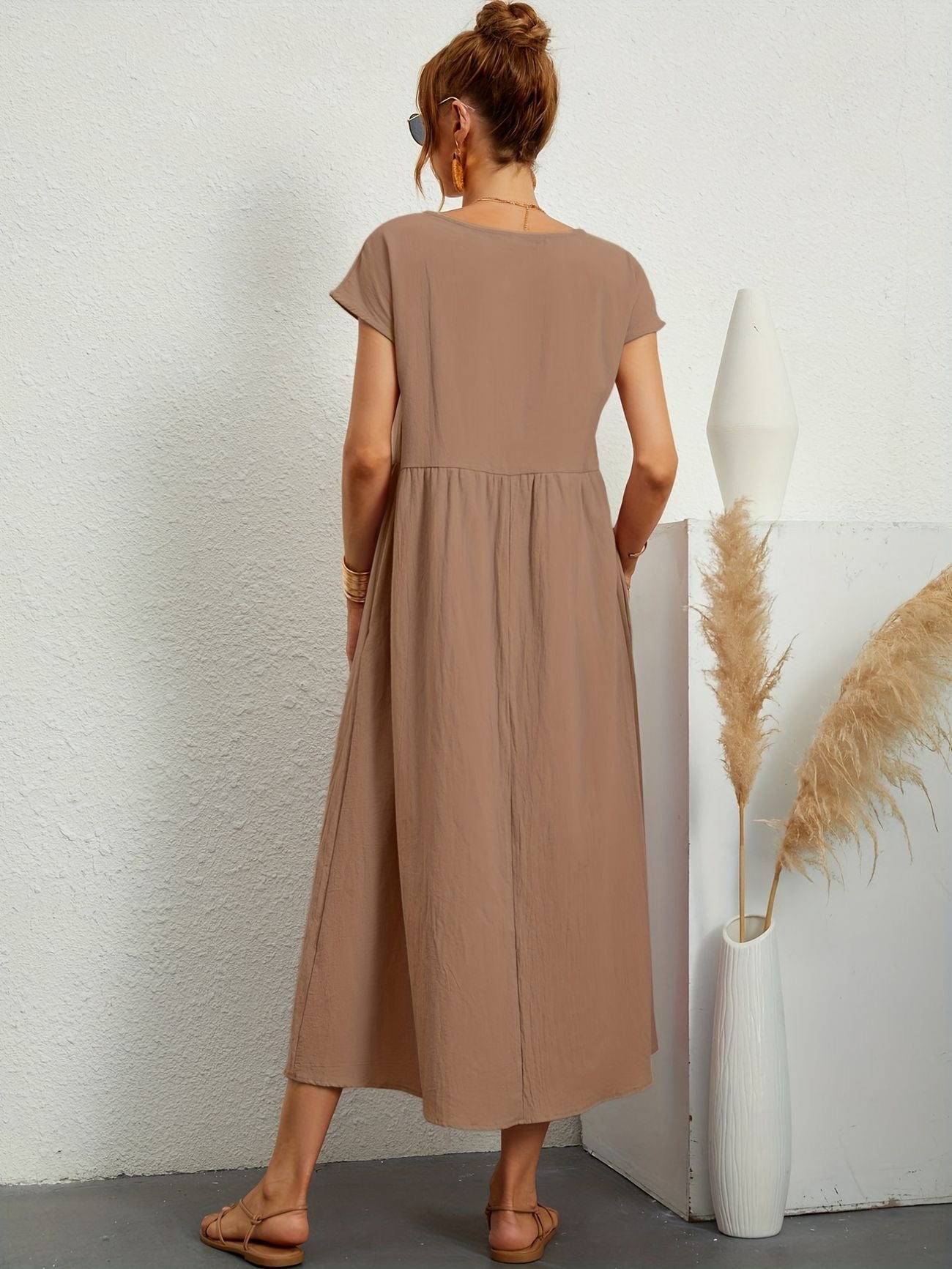 Vestido Midi con Ajuste Elegante y Tela Suave | Ideal para Primavera y Verano