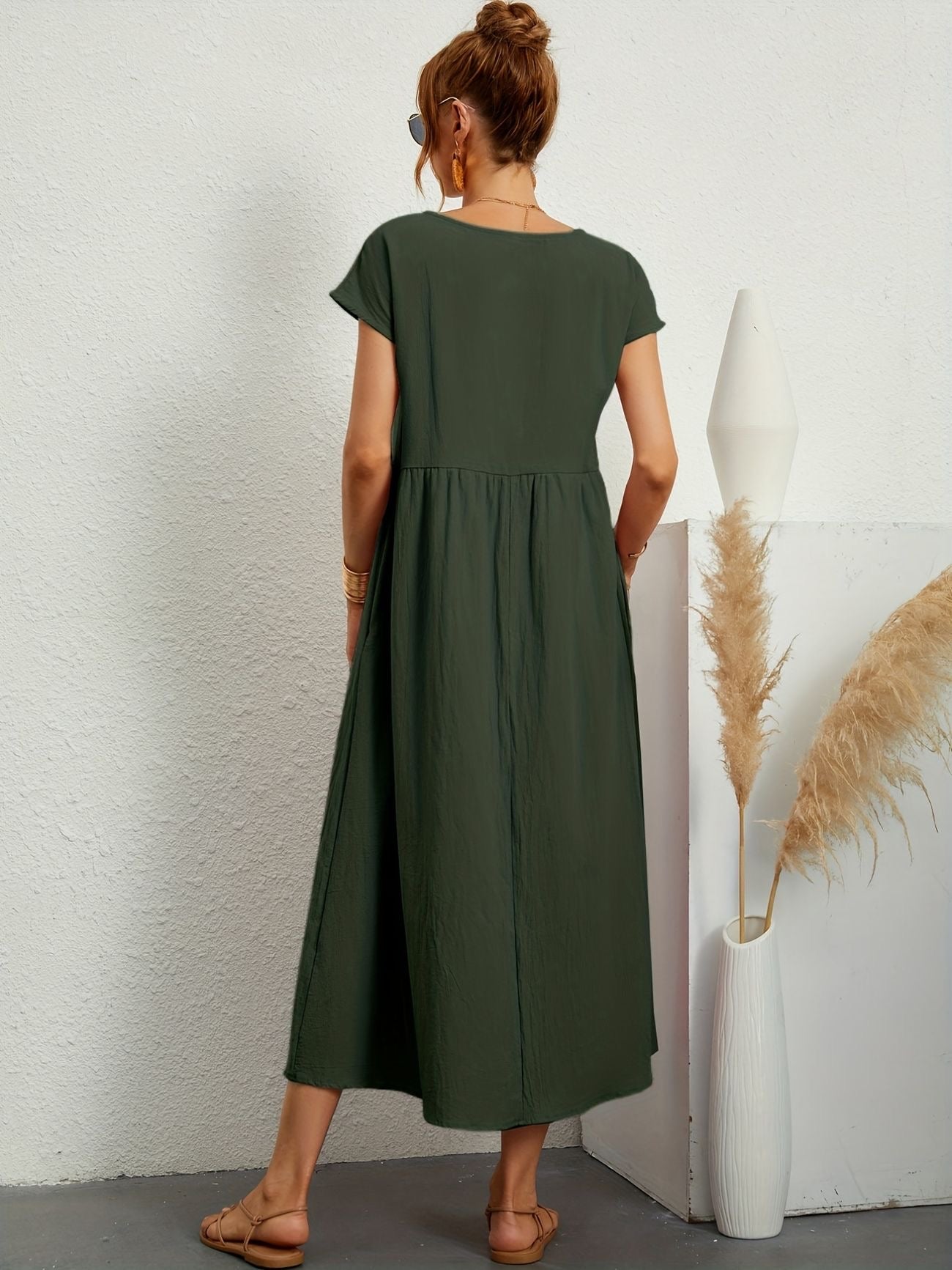 Vestido Midi con Ajuste Elegante y Tela Suave | Ideal para Primavera y Verano