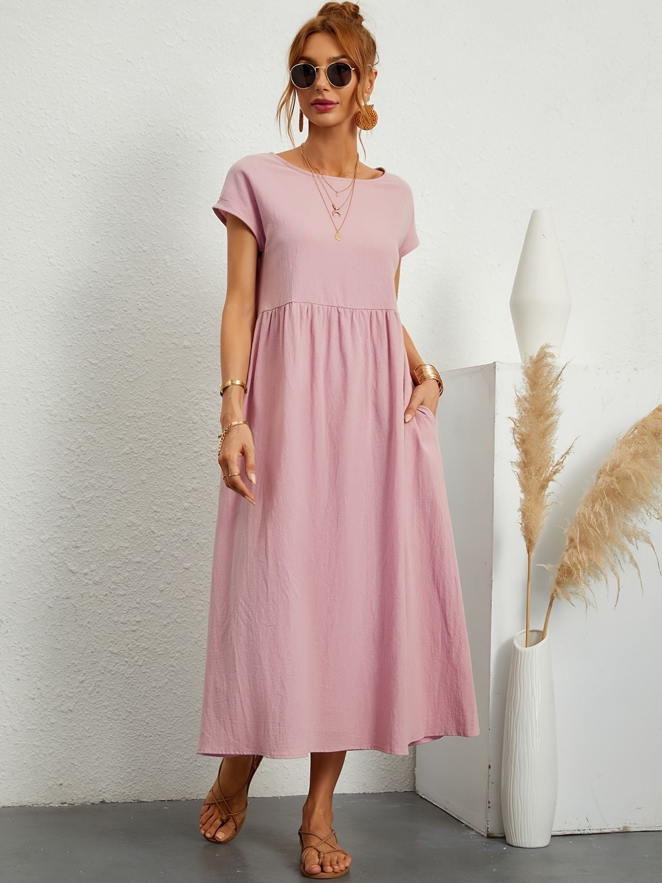 Vestido Midi con Ajuste Elegante y Tela Suave | Ideal para Primavera y Verano