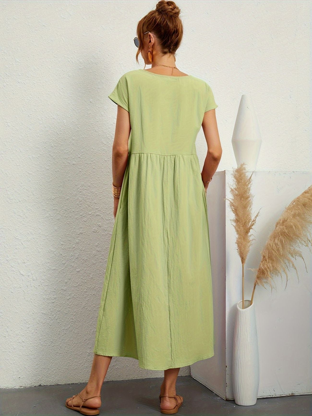 Vestido Midi con Ajuste Elegante y Tela Suave | Ideal para Primavera y Verano