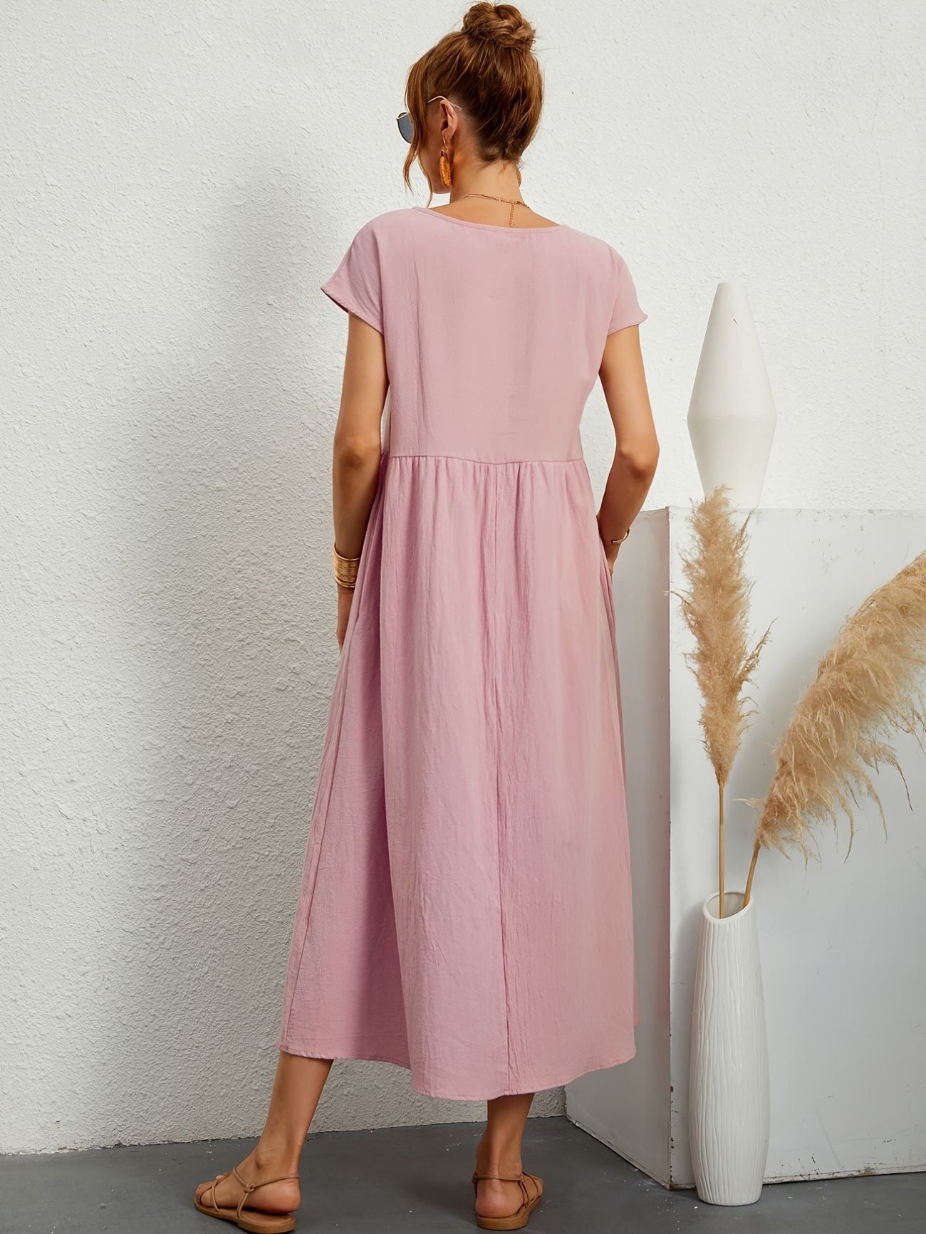 Vestido Midi con Ajuste Elegante y Tela Suave | Ideal para Primavera y Verano