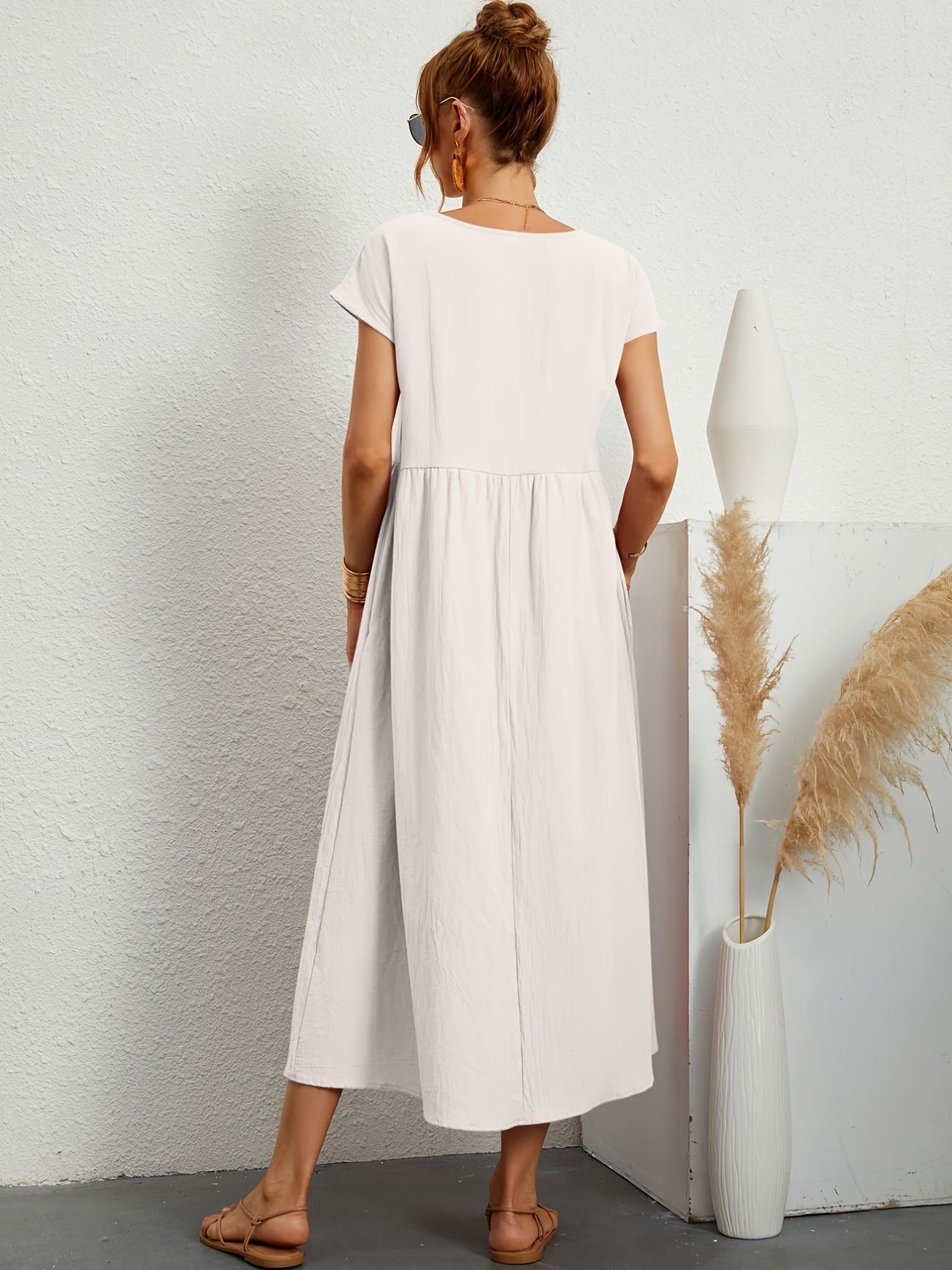 Vestido Midi con Ajuste Elegante y Tela Suave | Ideal para Primavera y Verano