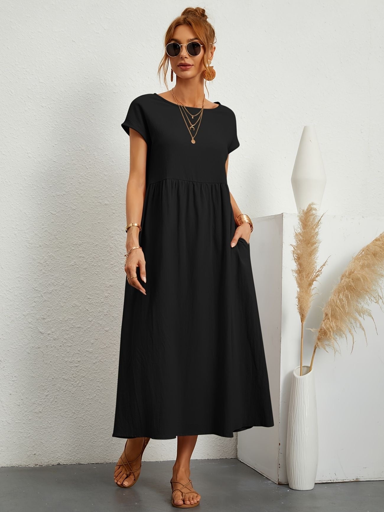 Vestido Midi con Ajuste Elegante y Tela Suave | Ideal para Primavera y Verano