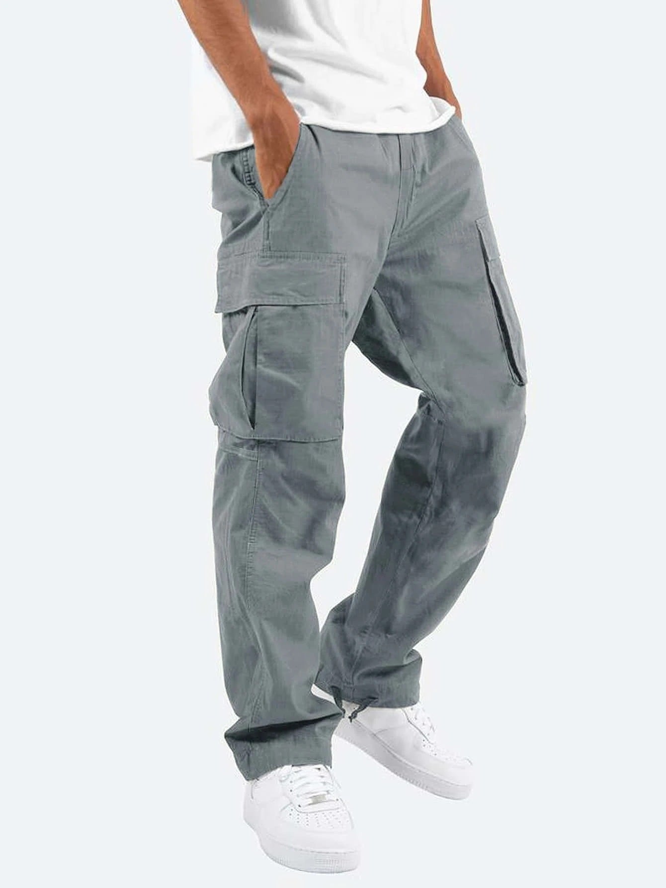 Pantalones Cargo Elásticos para Hombre con Múltiples Bolsillos I Ideales para Todas las Estaciones