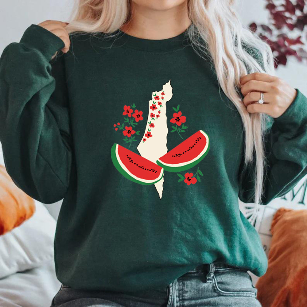 Sudadera Gráfica de Corte Suelto para Mujeres | Ideal para Otoño e Invierno
