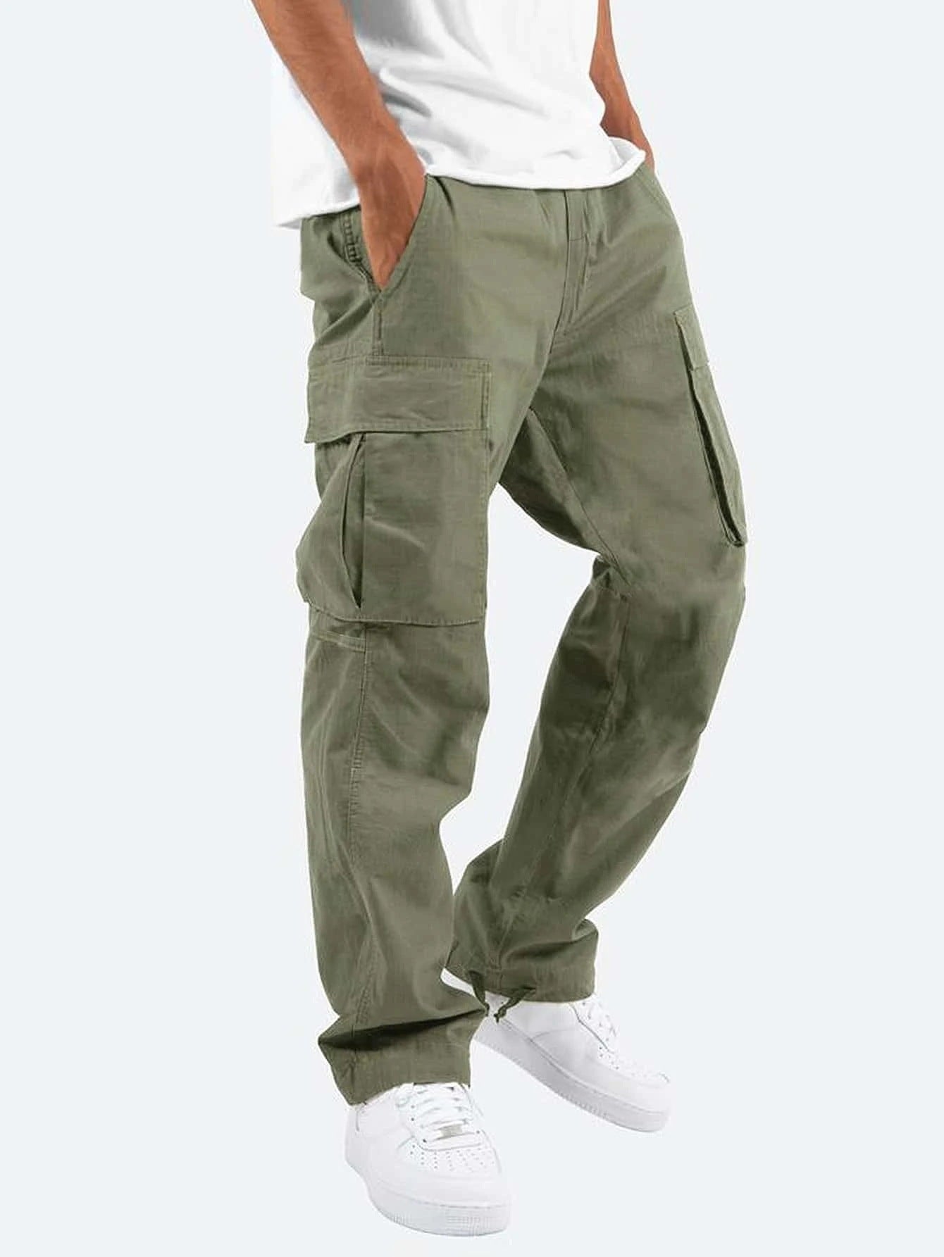 Pantalones Cargo Elásticos para Hombre con Múltiples Bolsillos I Ideales para Todas las Estaciones