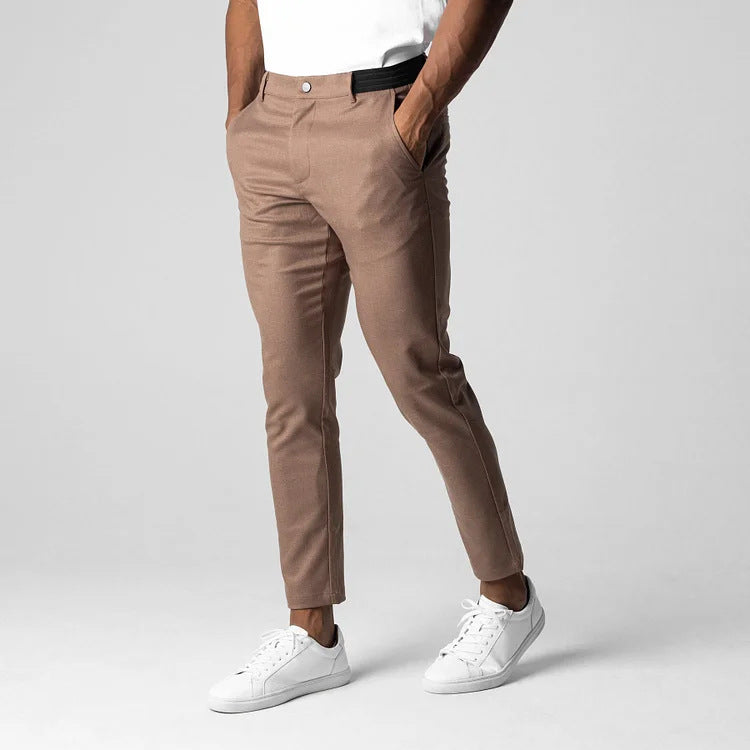 Pantalones Chinos de Hombre con Ajuste Cónico I Ideales para Primavera y Otoño