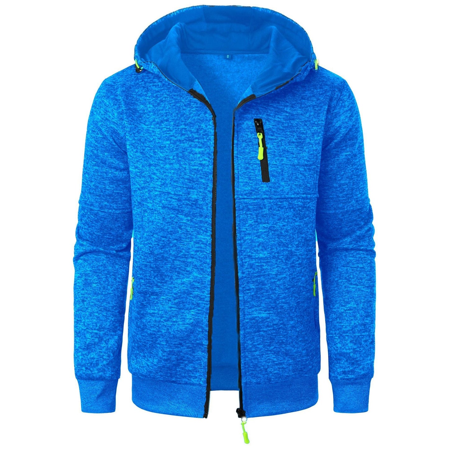 Cárdigan Jacquard con Capucha para Hombre, Ideal para Otoño