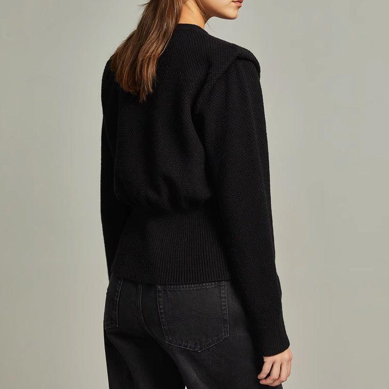 Cardigan de punto de abertura delantera con mangas largas | Ideal para otoño
