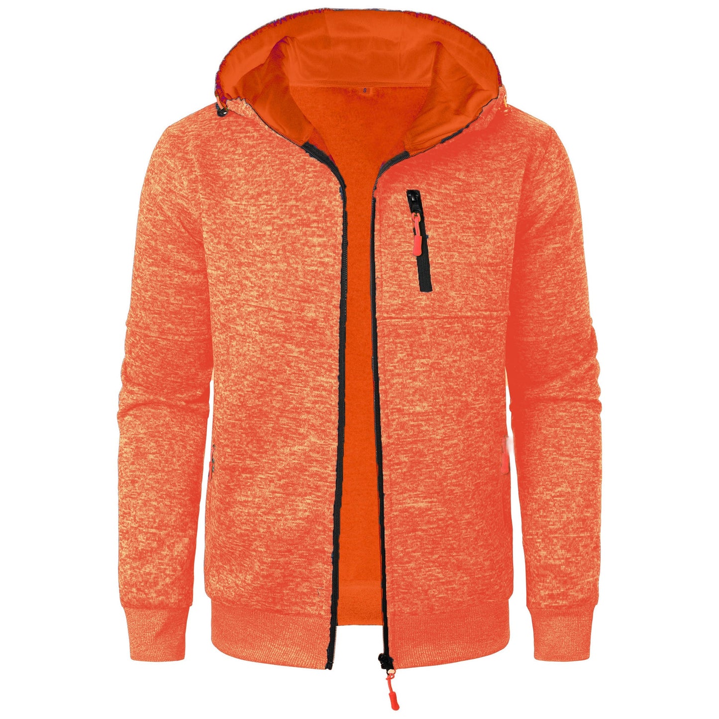 Cárdigan Jacquard con Capucha para Hombre, Ideal para Otoño