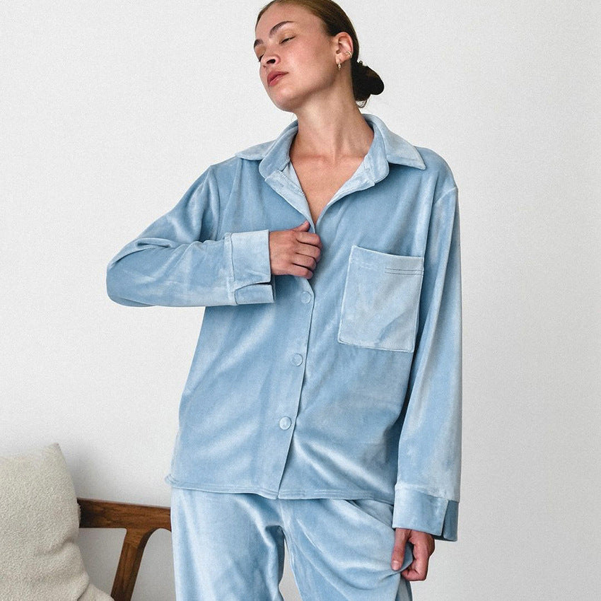 Conjunto de Pijama de Cardigán de Manga Larga Tejido | Ideal para Todas las Estaciones