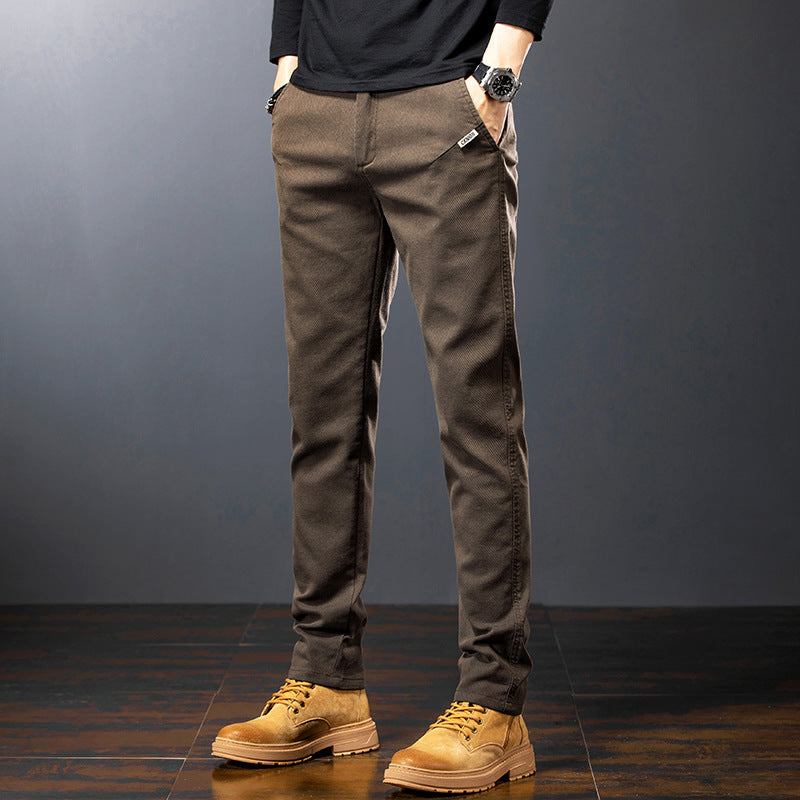 Pantalones Elásticos de Tiro Alto Ideales para el Invierno
