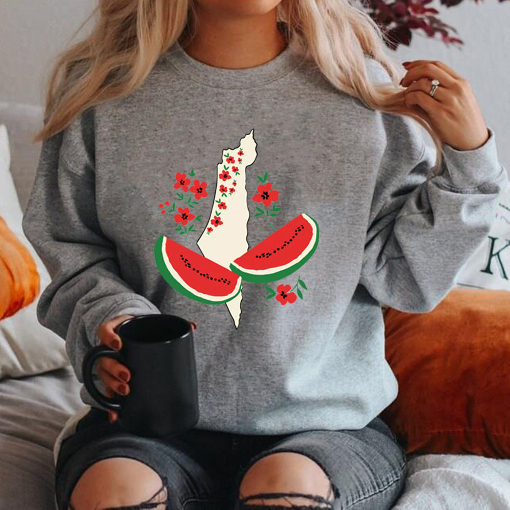 Sudadera Gráfica de Corte Suelto para Mujeres | Ideal para Otoño e Invierno