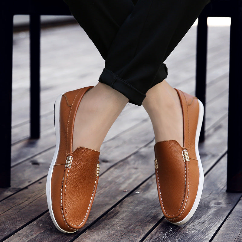 Zapatos de Cuero para Hombre con Suela Blanda y Transpirables | Ideales para el Verano