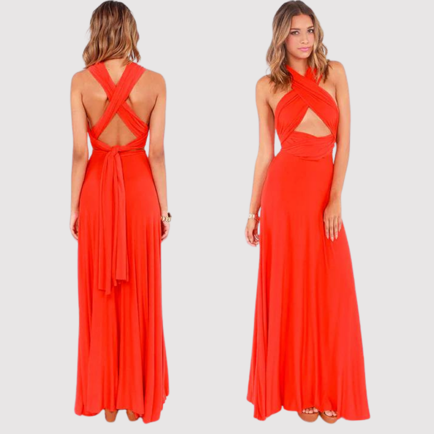 Vestido Envolvente Convertible con Tirantes Ajustables | Ideal para Primavera y Verano