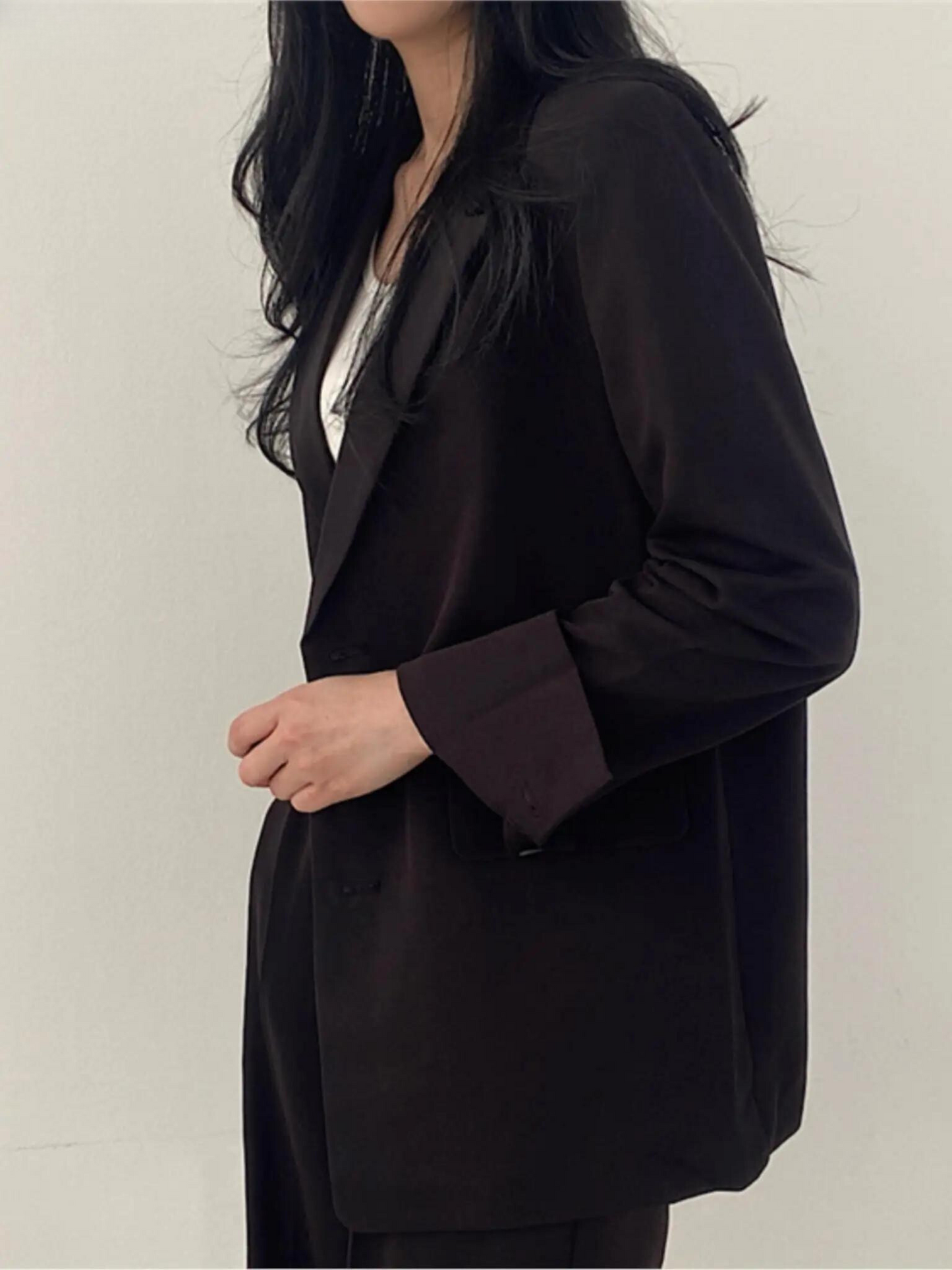 Conjunto de Dos Piezas para Mujer en Mezcla de Algodón y Tejido Anti-Arrugas | Ideal para Primavera y Otoño