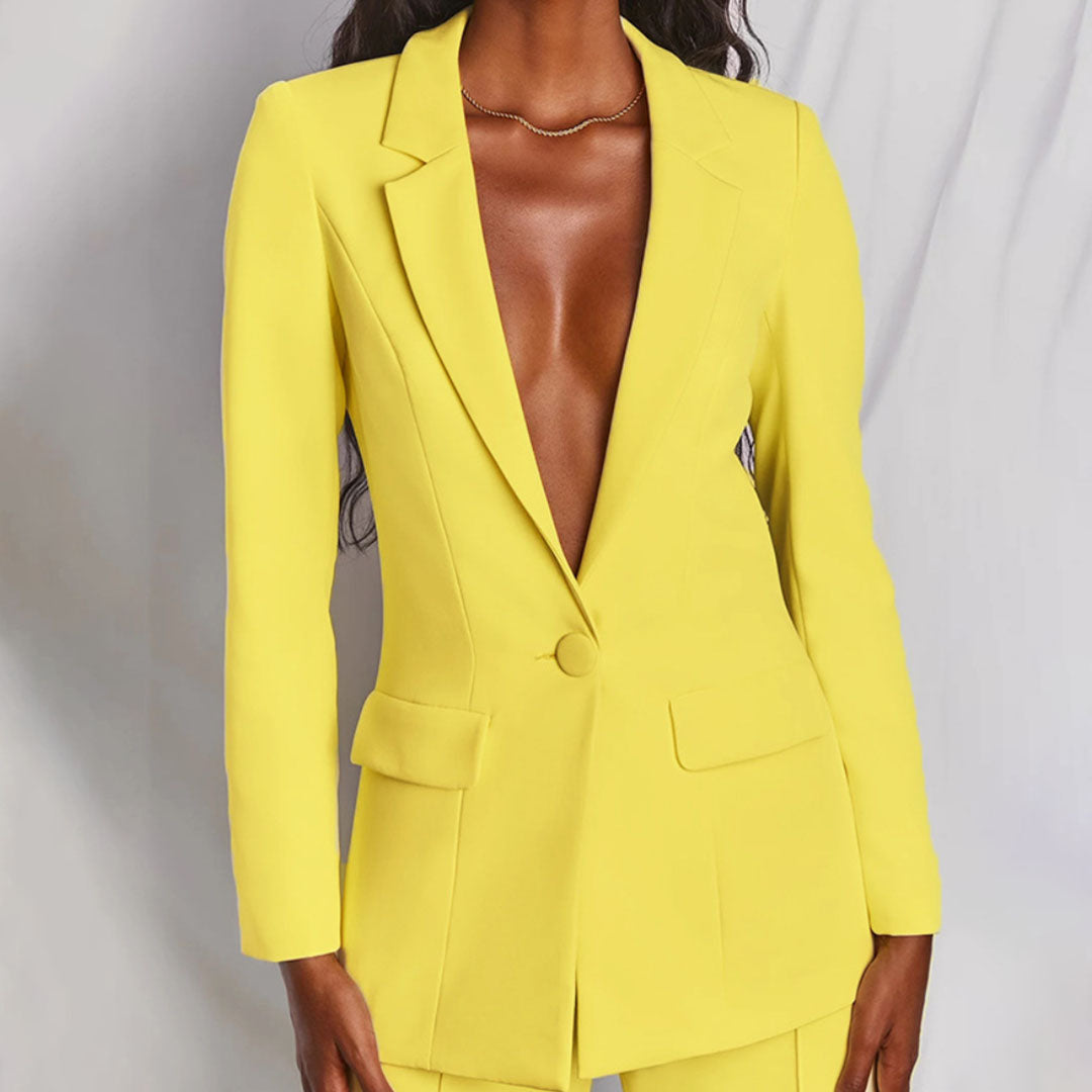 Conjunto de Blazer y Pantalón para Mujer | Ideal para Primavera y Otoño