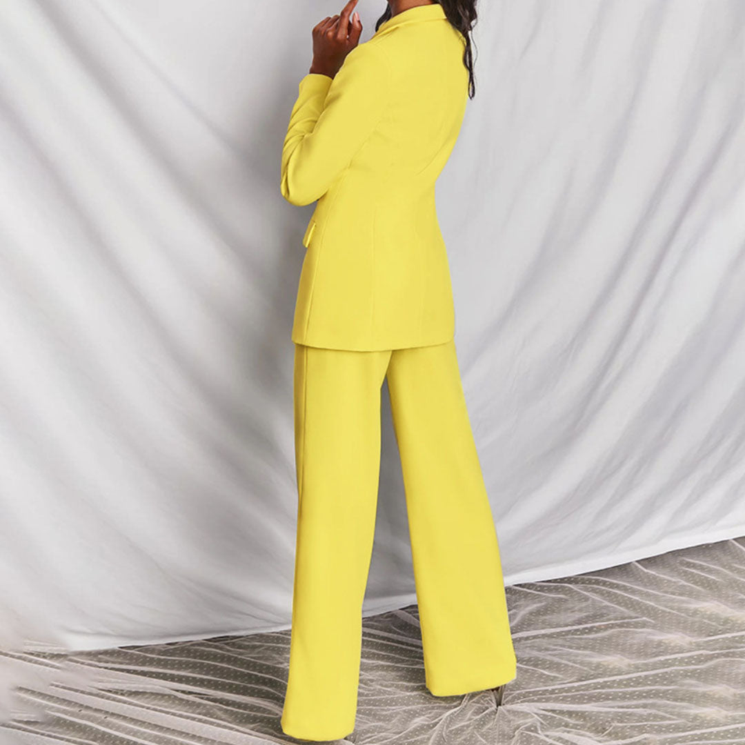 Conjunto de Blazer y Pantalón para Mujer | Ideal para Primavera y Otoño
