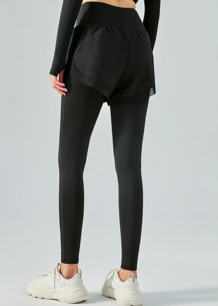 Leggings Altos con Malla y Elasticidad | Ideales para Todas las Temporadas