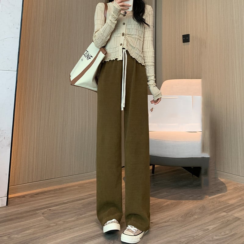 Pantalones de Pierna Ancha y Talle Alto Tejidos para Mujer | Ideales para Todas las Temporadas