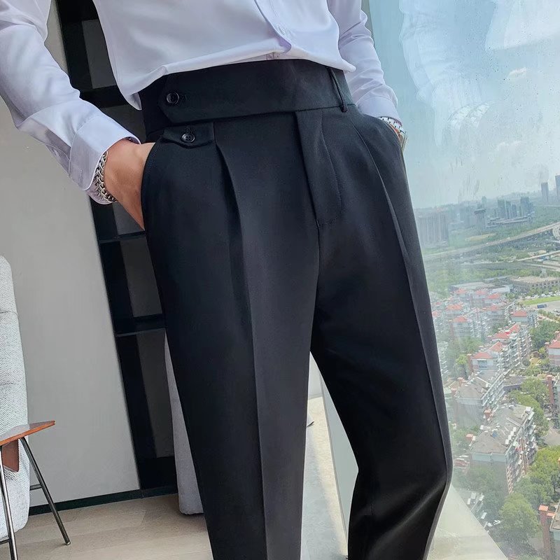 Pantalones Slim Fit de Pierna Recta Ideales para Primavera y Otoño