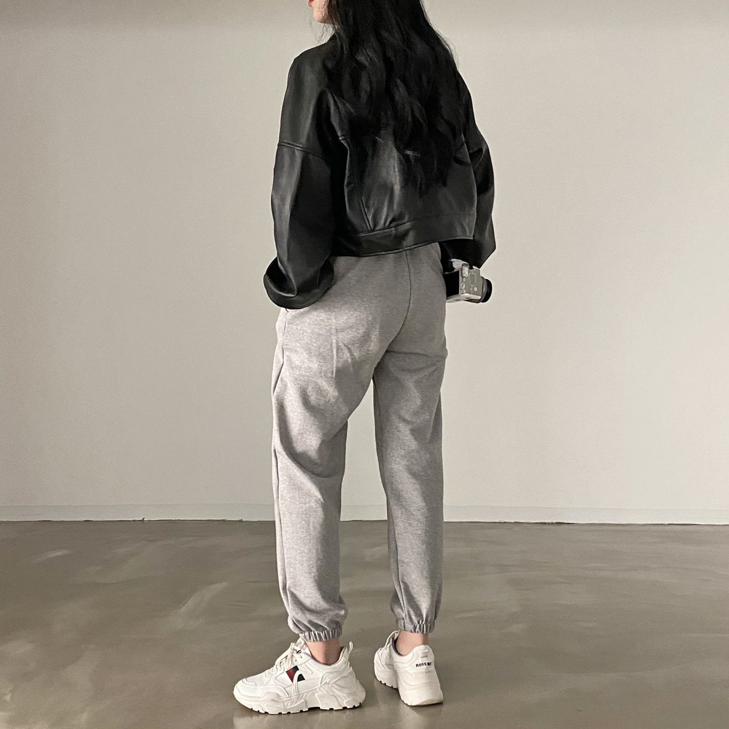 Chaqueta Suelta de Cuero PU | Ideal para Primavera y Otoño