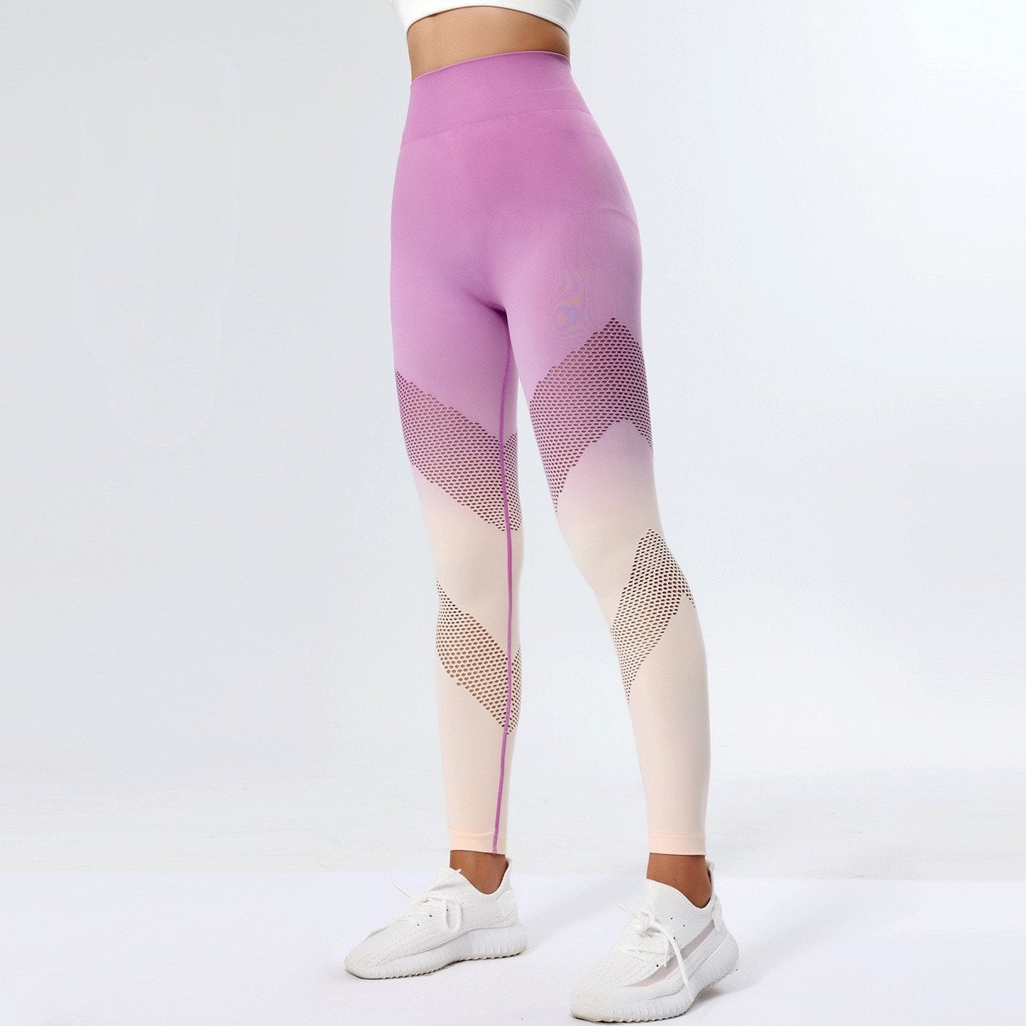 Leggings con Detalle Scrunch Degradé de Tiro Alto | Ideales para Todas las Temporadas