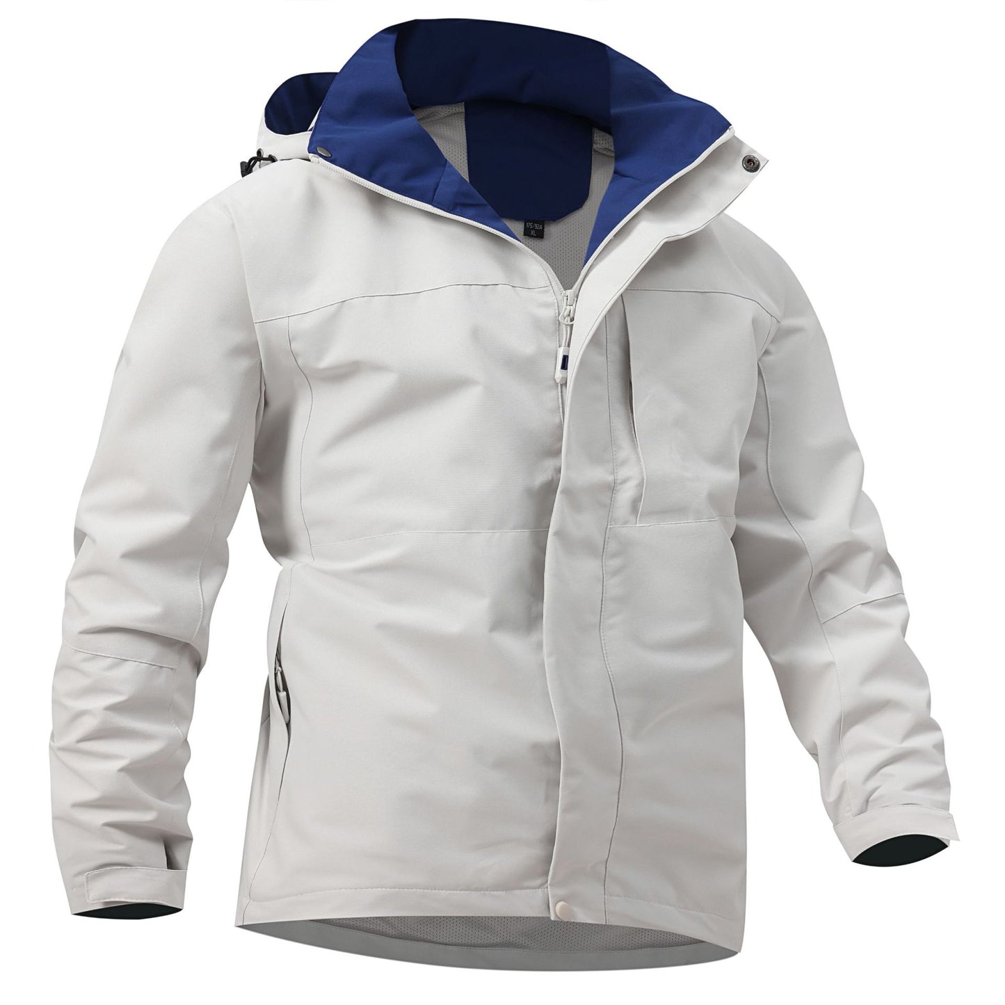 Chaqueta Ligera con Capucha y Bolsillos con Cremallera para Hombre | Ideal para Primavera y Otoño