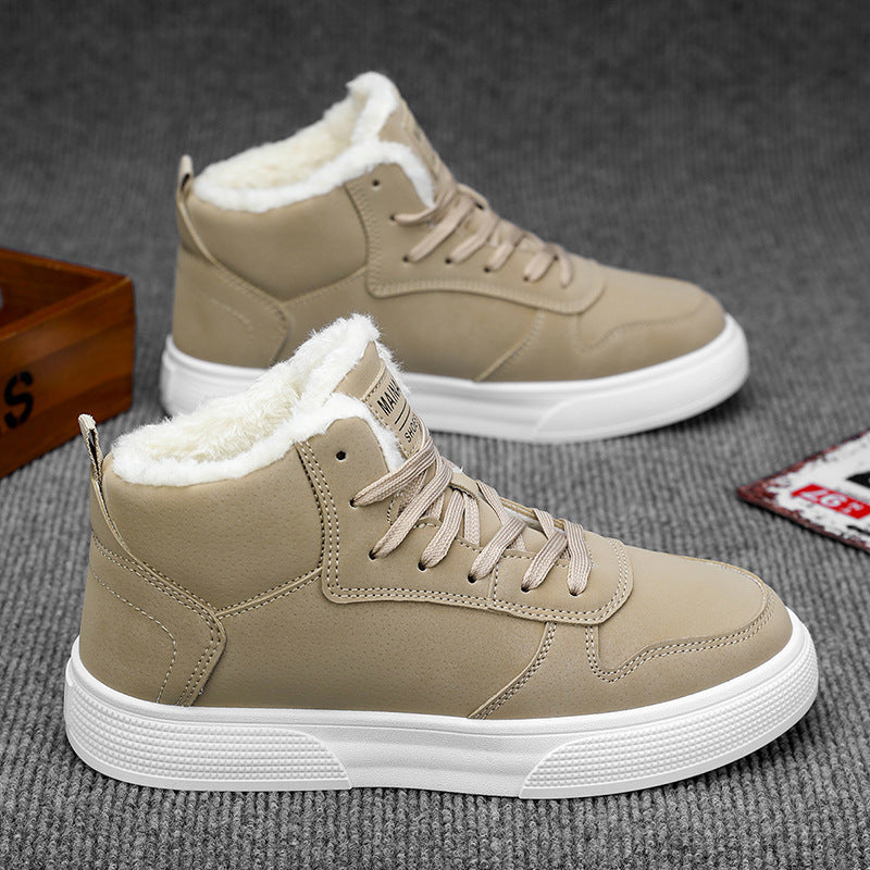 Zapatos Deportivos Altos con Forro Polar para Hombres | Ideales para Invierno