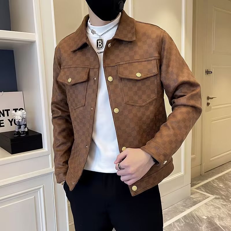 Chaqueta Ligera Holgada con Cuello para Hombres | Ideal para Primavera y Otoño